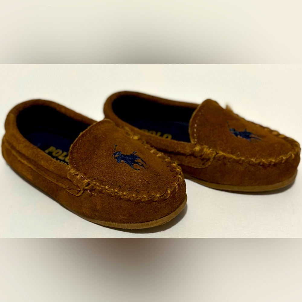 (103)-🫶🏼 Vintage Polo Ralph Lauren Boys😎 Moccasins!🥶 He Will Look Dapper🤩